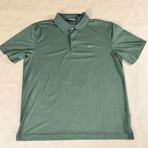 Greg Norman | Green Performance Polo | Short-Sleeve Shirt | Men’s M